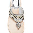 Incaltaminte Femei Sam Edelman Treva Thong Sandal SILVER-LIGHT GOLD
