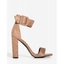 Incaltaminte Femei CheapChic Stella-1 Twisted Love Heel TaupeKhaki