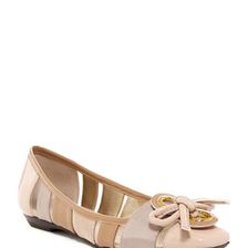 Incaltaminte Femei J Renee Edelina Patent Flat - Wide Width Available NUDE