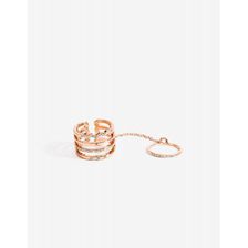 Bijuterii Femei CheapChic Layered Caged Link Ring Rose Gold
