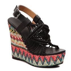 Incaltaminte Femei DOLCE by Mojo Moxy Wildthing Wedge Sandal Black