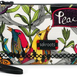 Sakroots Artist Circle Charging Wristlet Optic Peace Print