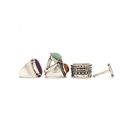 Bijuterii Femei Forever21 Faux Stone Ring Set Bsilverpurple