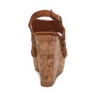 Incaltaminte Femei Steve Madden Eileen Wedge Sandal Cognac