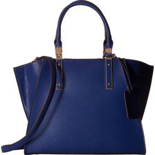 Gabriella Rocha Taryn Structured Satchel Blue/Orange Red