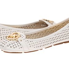 Michael Kors Fulton Moc Optic White Lasered Smooth Calf