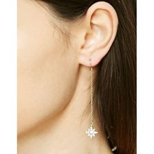 Bijuterii Femei Forever21 Rhinestone Star Drop Earrings Goldclear