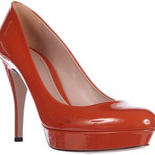 Gucci Pumps High Heel Crystall Orange