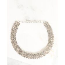 Bijuterii Femei CheapChic Diamond Grid Rhinestone Choker Met Slvr