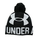 Accesorii Femei Under Armour UA Graphic Pom Pom Beanie BlackWhite