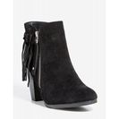 Incaltaminte Femei CheapChic Gail-26 Fringe It Up Bootie Black