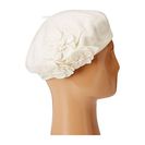 Accesorii Femei San Diego Hat Company SDH0515 Wool Beret with Self Flowers Ivory