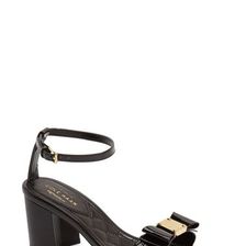 Incaltaminte Femei Cole Haan Tali Bow Block Heel Ankle Strap Sandal BLACK PATE