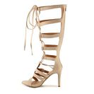 Incaltaminte Femei Anne Michelle Sugarlove Gladiator Sandal Nude