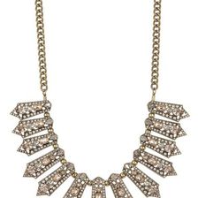 Bijuterii Femei BAUBLEBAR Genevieve Collar Necklace LIGHT PINK-ANTIQUE GOLD