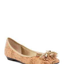 Incaltaminte Femei J Renee Racheal Cork Flat - Wide Width Available CORK-GOLD
