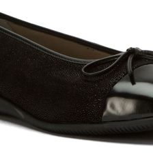 ara Bella Black Pin Dot/Abrasivato Toe