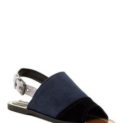 Incaltaminte Femei Charles David Zianna Suede Colorblock Sandal BLACK