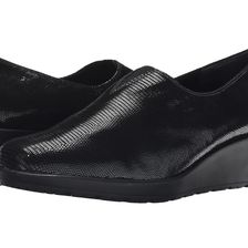 Walking Cradles Kola Black Patent Lizard Print