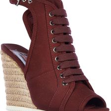 Prada Sandals Gabardine Red