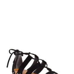 Incaltaminte Femei Franco Sarto Pierson Lace-Up Sandal Women BLACK SUEDE