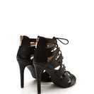 Incaltaminte Femei CheapChic Standing Ovation Lace-up Heels Black