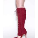 Incaltaminte Femei CheapChic Major Influence Lace-up Boots Wine