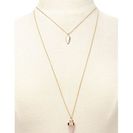 Bijuterii Femei Forever21 Triangle Layered Necklace Goldpink