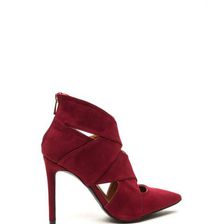 Incaltaminte Femei CheapChic Wrap Star Strappy Cut-out Heels Merlot
