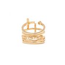 Bijuterii Femei Forever21 Twisted Classic Ring Set Goldclear