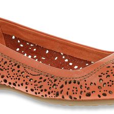Hush Puppies Charee Callies Coral Perfed Leather