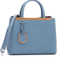 Fendi Petite 2Jours Bag CERUL+BDX+PALL