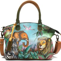 Anuschka Handbags Medium Convertible Satchel African Adventure