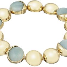 Cole Haan Metal & Stone Line Bracelet Gold/Amazonite/Green