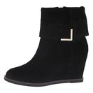 Incaltaminte Femei Johnston Murphy Brynn Cuff Bootie Black Oiled Suede