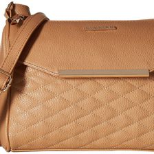 Rampage Quilted Piecing Crossbody Tan