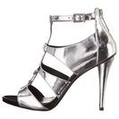 Incaltaminte Femei Pierre Balmain Metallic Cage Sandal Silver