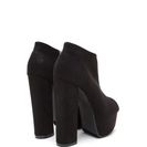 Incaltaminte Femei CheapChic In The City Chunky Peep-toe Booties Black