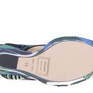 Incaltaminte Femei DSQUARED2 Wedge Verde Blue Cotone Stampa Piume