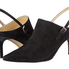 Trotters Angel Black Kid Suede Leather