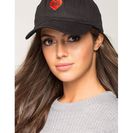 Accesorii Femei CheapChic Rebel Heart Embroidered Cap Black