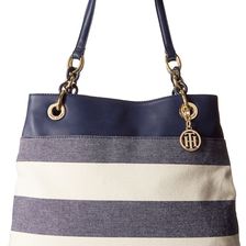 Tommy Hilfiger TH Signature with Plastic Chain - Tote Navy/Natural