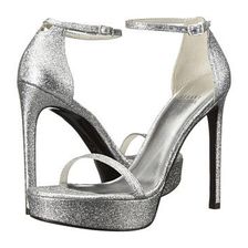 Incaltaminte Femei Stuart Weitzman Nudistplatform Silver Mini Glitter