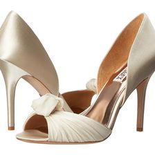 Badgley Mischka Musica Ivory Satin