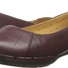 Clarks Un Hearth Burgundy Leather