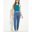Incaltaminte Femei Forever21 Heathered Knit Crop Top Peacock