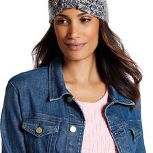 Accesorii Femei David Young Embellished Knit Head Wrap GREY