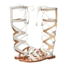 Incaltaminte Femei Frye Ruth Gladiator Tall Sandal White Soft Full Grain