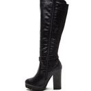 Incaltaminte Femei CheapChic Chunky Factor Faux Leather Lug Boots Black