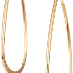 14th & Union Wide Oval Hoop Earrings GOLD